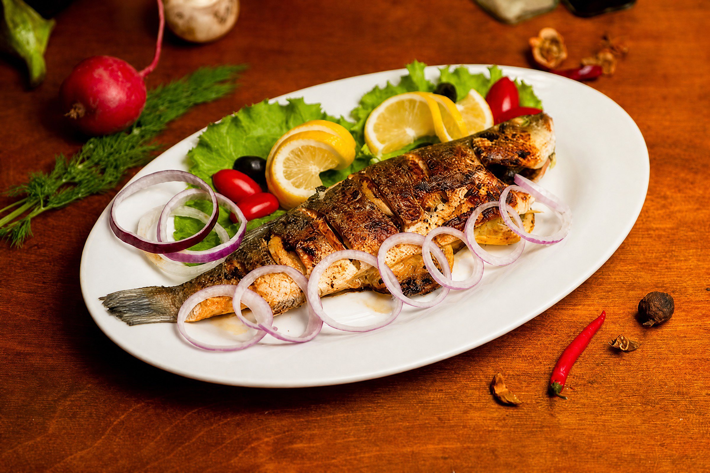 Trout barbecue